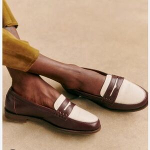 Sezane André Loafers Muticoloured/Burgandy Size 37 (US 7)